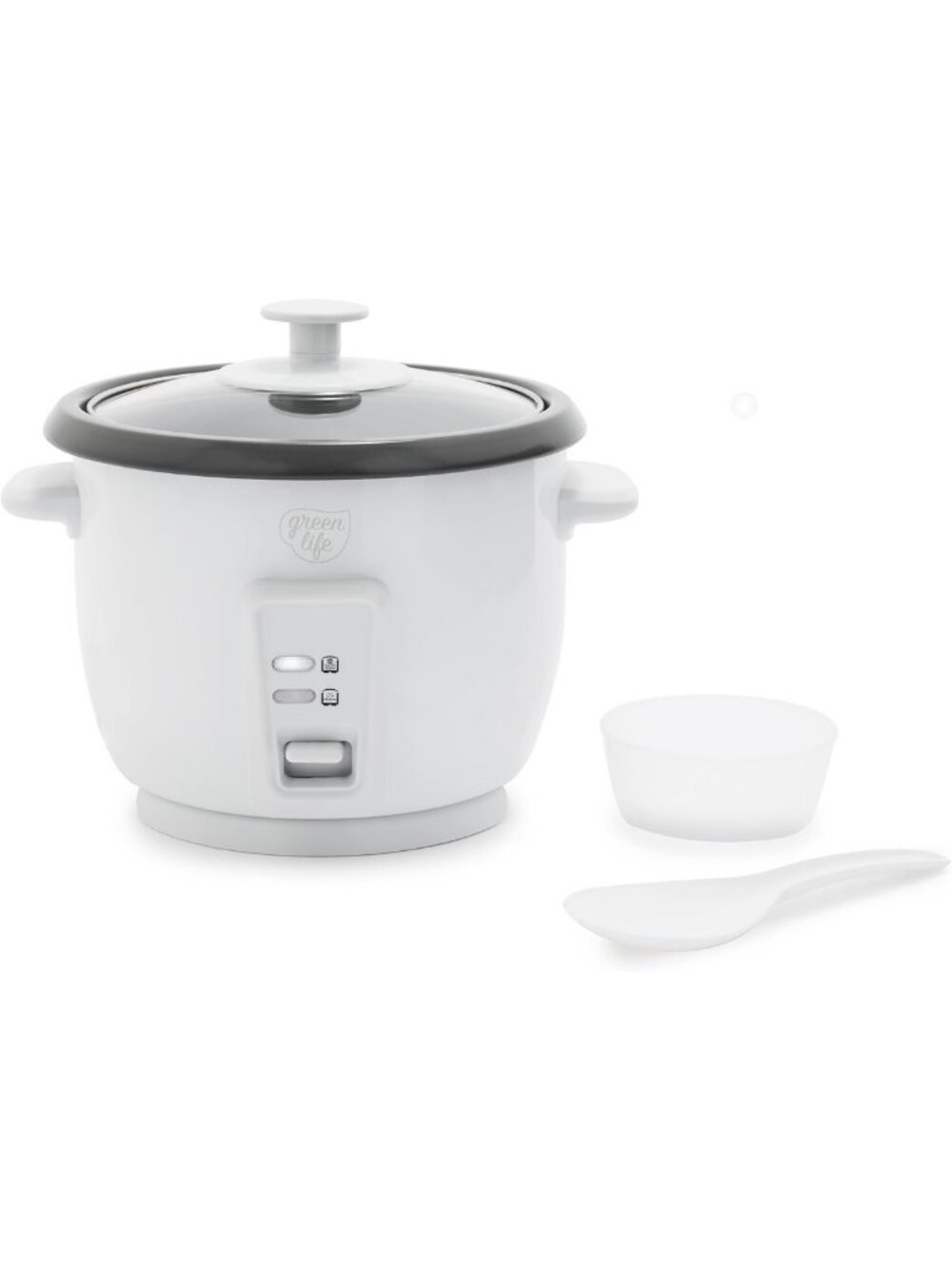 Compact 3-Cup Rice Cooker - Perfect for Quick Meals, Easy to Use & Clean, White
